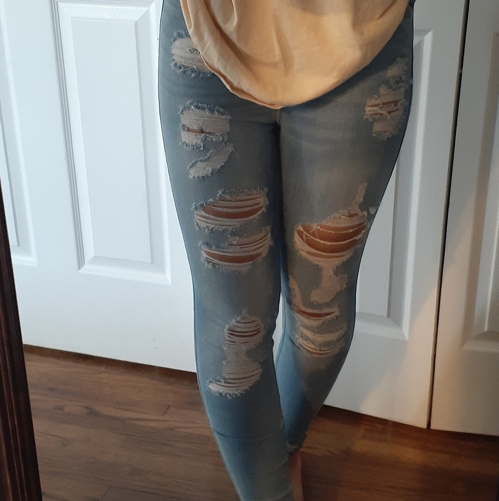 High-waisted Hollister jeans